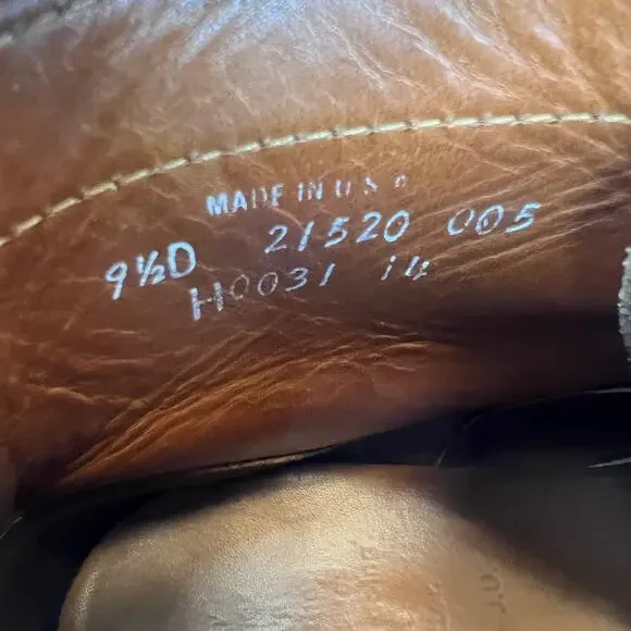 Helm Hollis Mens Boots Cap Toe Brown Leather Sz 9.5 D Mid Combat Hybrid $295 - Picture 5 of 16